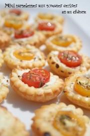 mini tartelettes aux tomates cerises et au chvre