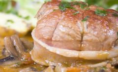 paupiettes de dinde aux champignons