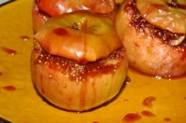 pommes farcies à la compotée de figues fraîches