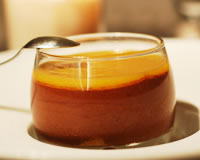 charlotte au chocolat et au coulis d orange