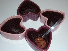 moelleux au chocolat coeur nutella