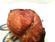 Palette de porc  la moutarde et au miel