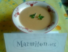 Soupe potiron et farine de chtaignes