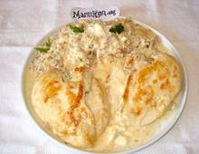 Escalopes de poulet au roquefort