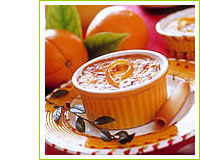 flans aux oeufs et  l orange
