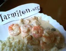 Gambas aux bananes