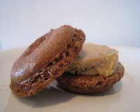 macarons de chocolat au foie gras