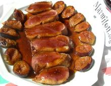 Magret de canard aux figues noires