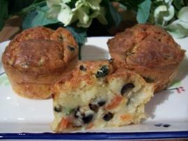 muffins aux fromages et légumes