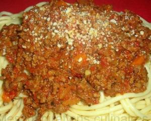 Spaghettis sauce Bolognaise