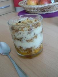verrine lgre de crumble aux nectarines