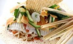 aile de raie sur bouillon epic� au lait de coco