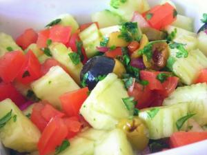 salade de concombre de jamie oliver