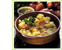 salade de pommes de terre  l chalote