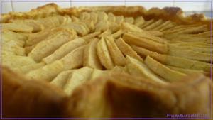 Tarte aux pommes et  la crme patissire au carambar