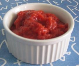 compote pommes-fraises légère