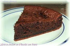 gteau fondant au chocolat sans beurre