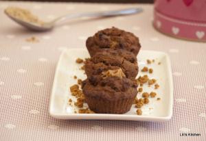 Mini muffins légers sans oeuf et sans lactose à la farine de noisette et au spéculoos