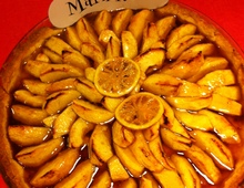 Tarte aux pommes et  la confiture de figues