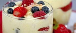 Tiramisu aux fruits rouges