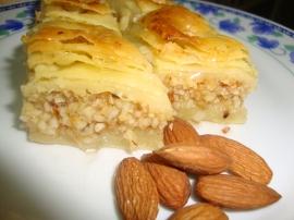 baklawa aux amandes : la recette