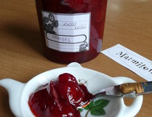 Confiture de fraises au micro-ondes