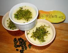 Flan libanais  l eau de fleurs d oranger (m halbi)
