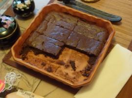 fondant au chocolat et  la crme de marrons