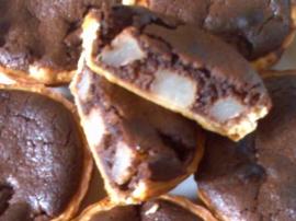 tartelettes amandines chocolat et poires williams