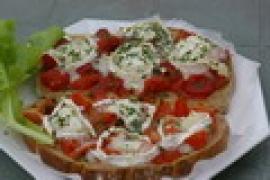 tartines aux tomates et fromage de chvre