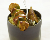 brochettes de poulet fermier des landes au citron vert