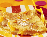 crpes aux marrons et  l orange