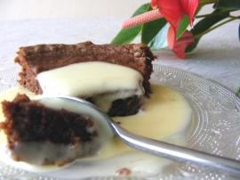 fondant au chocolat et  la crme de marrons