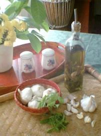 huile d olive parfumée au basilic et à l ail