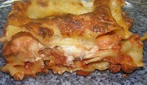 lasagne bolognaise et  la brousse