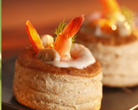 Bouches  la reine aux crevettes