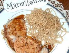 Rouelle de porc au miel et noix de coco