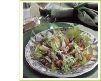 salade composée aux moules et à la tomate