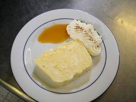 terrine de mousse aux pches, coulis d abricots