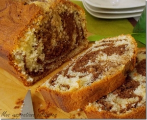 recette de cake marbré vanille chocolat ultra moelleux  