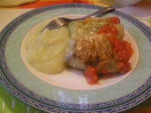 Choux farcis au quinoa et champignons