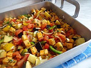 Dorades au four et lgumes grills