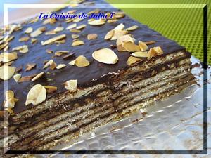 Gateau fondant au chocolat et petit beurre sans cuisson