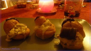 Profiteroles au kinder bueno