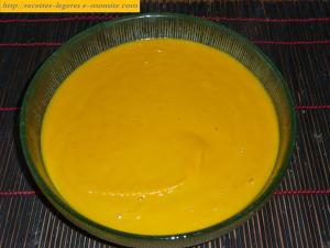 Soupe de potimarron au lait de coco