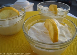 Mousse au fromage blanc au citron orange  