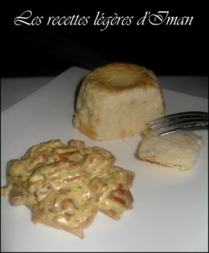 Flan aux choux fleurs & Sa compote de girolles Les recettes lgres d  Iman