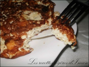 Omelette aux blancs d  oeufs et fromage allg Les recettes lgres d  Iman