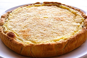 Tarte au flan  la noix de coco La p  tite cuisine de Pauline
