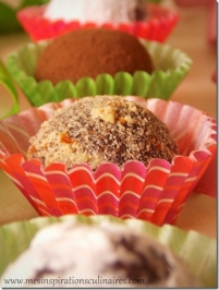 gateau sans cuisson boules (rhum) cacao recette noel  